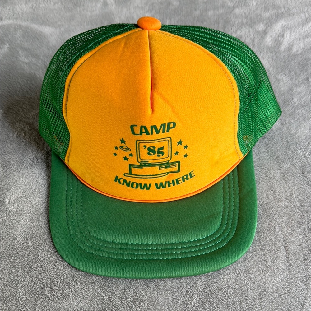 Camp Know Where Trucker Hat Stranger Things